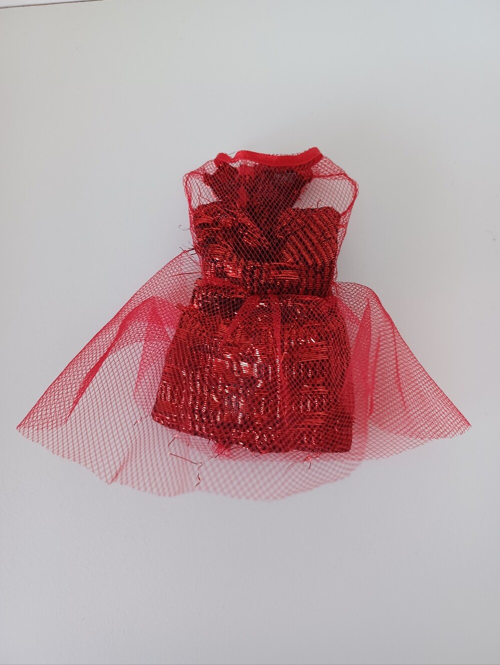 Vintage Barbie Fashion Doll Red Short Dress Toy Collectible Accessories